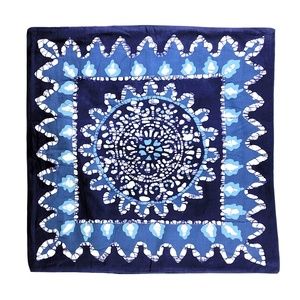 Tie-Dyed Blue White Throw Pillow Cover 18" NWOT